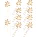 10 Pieces Bride Hair Accessories, Vintage Gold Leaf Hair Pins, Bridesmaid Headpiece for Wedding Hair Pins, Bride and Bridesmaid Hairstyle Accessories
