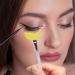 Mascara Eyelashes Tools- 11cm * 4.5cm Portable Eyelash Brush Tool| Easy To Use Eyelash Tool Mascara Shield| Eyelashes Mascara Applicator Tool For Women Girls Ladies And Daily Parties Yellow - Buy Online on GoSupps.com
