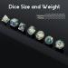 Dungeons and Dragons Dice Set DNDND Handmade Sharp Edge 7 Resin D&D Die with Gift Dice Case for DND Dungeons and Dragon Game (Dark Cyan with Gold Number) - Buy Online on GoSupps.com