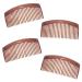 Topkids Accessories Set Of 4 Hair Comb Slides For Women Ladies Girls French Side Combs Strong Hold Hair Clips Clip Hair Slide for Thick and Fine Hair (9cm / 3.5" Tort Brown) 9cm / 3.5" Tort Brown