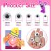 TOAOB 200pcs Black Self-Adhesive Wiggle Googly Eyes with Eyelashes - 8mm, 10mm, 12mm, 15mm, 20mm - Plastic Sticker Eyes for DIY Crafts & Scrapbooking - Buy Online on GoSupps.com