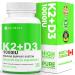 Max Strength Vitamin D3 + K2 1000 IU with MK-7 120mcg - D3 + K2 Vitamin for Heathy Strong Bones Teeth & Immune Support 120 Vegan Capsules 120 count (Pack of 1)