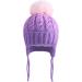 LANGZHEN Toddler Winter Hat with Earflap | Fleece Lined Beanie for Baby Boys Girls (Purple) | 1-2 Years - Buy Online on GoSupps.com