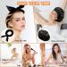 Sleep-in Heatless Hair Curler Kit for Long Hair - No Heat Overnight Curls Headband with Scrunchies, Clips, Comb, and Satin Bonnet - Black - Buy Online on GoSupps.com