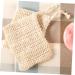 Baluue 4pcs Handmade Soap Bag Small Mesh Bag Drawstring Shower Bag Mesh Storage Bags Cotton Linen White - Buy Online on GoSupps.com