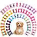 Comsmart 30 Pairs, 60Pcs Pet Bows Dog Puppy Hair Bows Grosgrain Ribbons with Metal Clips, Cute Small Medium Dog Long Hair Pet Exquisite Bowknots Grooming Girl Bows
