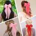 Large Hair Bows for Women 3 PCS Silky Satin Ribbon Bow Hair Clips Oversized Soft Long Tail Vintage Hair Slides Barrettes with Metal Clips Big Elegant Princess Bowknot Hair Accessories Gift for Girls Red & Pink & Rose Pink - Buy Online on GoSupps.com