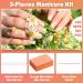 120 Sets Disposable Manicure Kit - White Wood Nail File and Mini Buffer - Individually Packed Pedicure Set for Nails - Nail Salon Quality - Buy Online on GoSupps.com