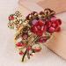Numblartd 4 Pcs Vintage Flowers Medium Hair Claw Clips with Rhinestone - Chic Hair Grip for Women - Buy Online on GoSupps.com