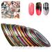 Jorzer Nail Striping Tape Line Rolls - White | Nail Art Decoration Stickers for DIY Nail Tips - Buy Online on GoSupps.com