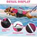 Wallpage Dog Swimming Vest - Reflective Lifesaver for Dogs | High Visibility Pink XL (70-80cm) | Perfect for Swimming Boating & Canoeing - Buy Online on GoSupps.com