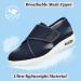 W&LESVAGO Women's Wide Width Diabetic Walking Shoes | Adjustable Closure Lightweight Sneakers for Diabetic Edema Plantar Fasciitis - Blue - Size 8 Wide - Buy Online on GoSupps.com