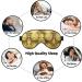 SSIMOO Gold Pineapple Eye Mask - Soft Breathable Sleep Patch for Women | Perfect for Travel & Relaxation - Buy Online on GoSupps.com