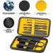 Glamne 10-in-1 Manicure Set | Professional Stainless Steel Nail Clippers & Care Tools | Travel-Friendly Leather Case | Yellow - Buy Online on GoSupps.com