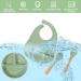 4 Piece Baby Weaning Set: Silicone Suction Divided Plate, Adjustable Bib, Spoon, Fork - Baby Led Feeding Supplies for Baby and Toddlers - Buy Online on GoSupps.com