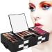 142 Colors Make up set teenagers girls Cosmetic Palette Set include Eyeshadow Palette Lipstick Blush Foundation Concealer Face Powder Mascara Lipgloss Brush for Every Woman 142PCS