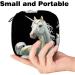 Modern Unicorn Horse Magic Menstruation Pad Bag with Zipper | Women's Napkin & Tampon Collection Bag - Stylish & Functional - Buy Online on GoSupps.com