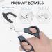 2 PCS Scissors-Shaped Pill Cutter - Sharp Blade Pill Splitter with Ergonomic Handle for Accurate Tablet Division - Ideal for Vitamins & Pills - Buy Online on GoSupps.com