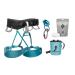 Black Diamond Womens Momentum Rock Climbing Harness - Complete Package Small Aqua Verde