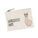 Herz & Heim Cosmetic bag - Lama - with print of name and desired text