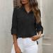Womens Summer Cotton Linen Loose Blouse Dandelion Tops Ladies Vintage T Shirts Casual Holiday Vacation Long Sleeve Tunic Top V-Neck Plus Size Tees 1861-qppoj-f-black L - Buy Online on GoSupps.com