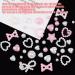 3D Pearl Nail Charms 500 Pcs - Love Heart Star Bow Nail Art Decorations for DIY Nail Design & Jewellery Making - Mixed-White - Buy Online on GoSupps.com