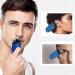 Portable Waterproof Nose Hair Trimmer for Men - 2 in 1 Electric Nasal Cutter (Blue) | International Shipping - Buy Online on GoSupps.com