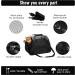 DONYER POWER Soft Sided Pet Carrier for Dogs & Cats - Travel Tote Bag with Mesh Top - Includes Collapsible Bowl - Black - Buy Online on GoSupps.com