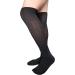 Extra Wide Lymphedema Bariatric Knee High Sock Liners for Air Cam Walkers & Orthopedic Boots - Black 2 Pairs - Unisex Size - Buy Online on GoSupps.com