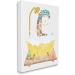 Stupell Industries Children's Giraffe Bathroom Canvas Wall Art - Yellow Animal Bubble Bath | Gallery Wrapped, White | Kids' Bathroom Decor - Buy Online on GoSupps.com