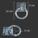 High-Quality Stainless Steel Tie Ring | Perfect for Tying Horses & Cattle | Durable Fastening Hook & Eye Plate - Buy Online on GoSupps.com