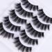 Lucoss Faux Mink Lashes - 5 Pairs Fluffy 3D Eyelashes Long Dramatic & Reusable Faux Mink Lashes for Thick Volume (A5) - International Shipping Available - Buy Online on GoSupps.com