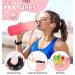 Buy Codicile 1L Sport Drinking Bottle with Straw - Dishwasher Safe Time Marked Non-Toxic Pink Gradient - Perfect for Running Cycling Gym & Office - Buy Online on GoSupps.com