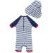 BONVERANO Toddler Boys Swimsuit | UPF 50+ Captain Bathing Suit for 2-3 Years | Short-Sleeve Zipper One Piece Swimwear - Buy Online on GoSupps.com