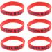 LUOEM Silicone Wristband Rubber Bracelet - Fashion Sports Wristbands for Teens & Adults - Pack of 6 (Rica) | Shop Internationally - Buy Online on GoSupps.com