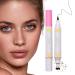 Teksome Freckle Pen Face Stain Pen - 2-in-1 Waterproof Beauty Pen - Faux Freckles and Eyeliner Stencils for Natural Skin Makeup