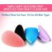 YEALIFE Silicone Face Exfoliator Scrubber - Manual Facial Cleansing Brush for Deep Pore Exfoliation - 4 Pack - Buy Online on GoSupps.com