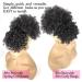Afro Puff Drawstring Ponytail with Bangs Pineapple Updo Hair for African American Women Short Kinky Curly Ponytail Bun with 2 Replaceable Bangs(#1B-Black) 1 ponytail+ 2 bangs 1B - Buy Online on GoSupps.com