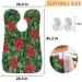 Christmas Flower Leaf Beard Bib Apron - Non-Stick Waterproof Hair Catcher for Men | Perfect Grooming Gift - Buy Online on GoSupps.com