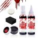 Halloween Blood Makeup Kit Drops and Coagulated Gel with Cleansing Soap Washable Costume Accessories for Cosplay Role-Playing Parties Stage Performances Theme Parties Props