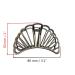 TANG SONG 4PCS Fan-shaped Metal Hair Claw Clips Set - Hair Catch Barrette Jaw Clamp for Women - Half Bun Hairpins - Silver Gold Rose Gold Black - Buy Online on GoSupps.com