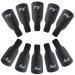 G2PLUS Gel Nail Remover Clips - 10 PCS Nail Polish Remover Finger Clips - Plastic Nail Soak Off Clips - for Removing Gel Nail Polish Black