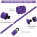 Portable Pilates Bar with Resistance Straps - Popders Strength Training Equipment for Home Fitness - Violet Yoga Bar - Buy Online on GoSupps.com