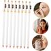 DRESSOOS 12pcs Eyebrow Pencil Sharpener Wood Brow Pencil Wood Eyebrow Pencil Women Brow Pencil White Wooden - Buy Online on GoSupps.com
