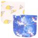 Hemoton tampons collect Period Bag pad bags napkin organiser portable coin purse Pad Pouch Cartoon travel makeup bags canvas girl napkin pack 2pcs