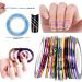 30 Colors Nail Striping Tape Dispensers Set - Nail Art Tools Kit for Women & Girls | Manicure Tips Decor Stickers - Buy Online on GoSupps.com
