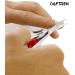 Nail Scissors Daimond Grain Nail File Curved Blade Professional Stainless Steel Toenail Manicure Pedicure Eyebrows Nose Beard Mustache Grooming Cuticle Scissors - Buy Online on GoSupps.com