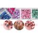 Nail Gems 12 Kinds of Flat Back Gems with Pick Up Tweezer and Rhinestone Picker Dotting Pen Nail Art Tools for Nails Clothes Face Craft Shoes Bag DIY - Buy Online on GoSupps.com