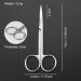 Professional Facial Hair Grooming Scissors - Eyebrow Nose Mustache & Beard Trimming Kit - Stainless Steel Clippers for Men & Women - Buy Online on GoSupps.com