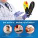 Sushn3D Plantar Fasciitis Insoles - Arch Support Gel Inserts for Men and Women - Foot Pain Relief for Running and Athletic Shoes - Black, Men 10-12.5 / Women 12-14.5 - Buy Online on GoSupps.com